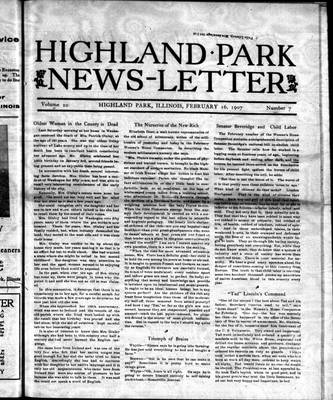 Highland Park News-Letter (1904), 16 Feb 1907