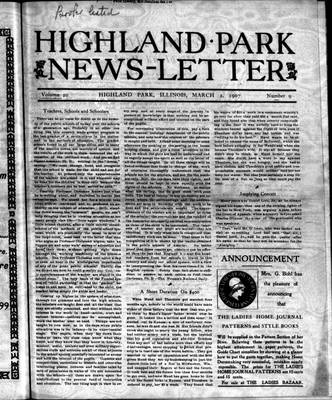 Highland Park News-Letter (1904), 2 Mar 1907