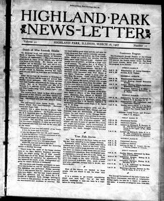 Highland Park News-Letter (1904), 16 Mar 1907