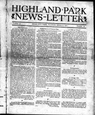 Highland Park News-Letter (1904), 6 Apr 1907