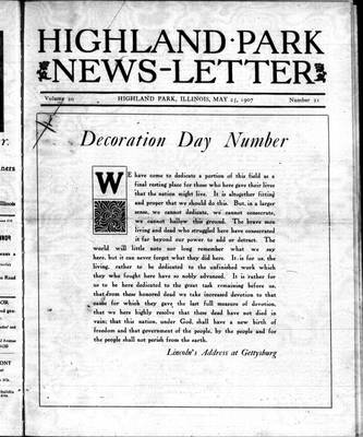 Highland Park News-Letter (1904), 25 May 1907