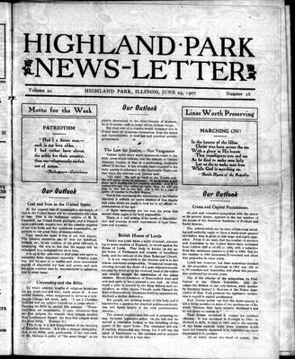 Highland Park News-Letter (1904), 29 Jun 1907