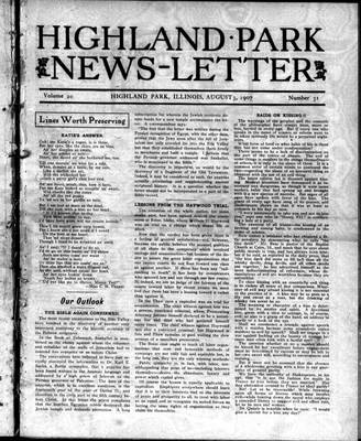 Highland Park News-Letter (1904), 3 Aug 1907