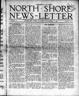 Highland Park News-Letter (1904), 7 Dec 1907