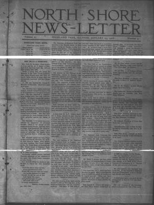 North Shore News-Letter (1907), 25 Jan 1908