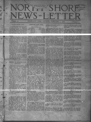 North Shore News-Letter (1907), 1 Feb 1908