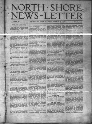 North Shore News-Letter (1907), 7 Mar 1908