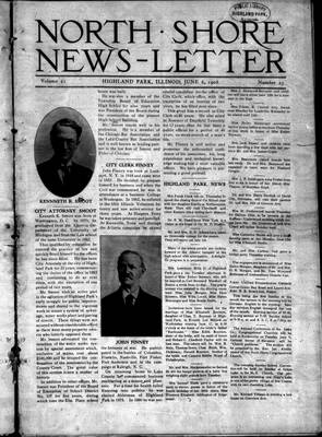 North Shore News-Letter (1907), 6 Jun 1908