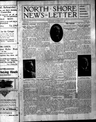 North Shore News-Letter (1907), 31 Oct 1908