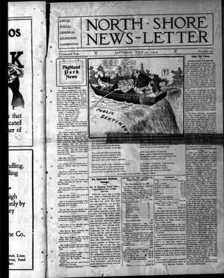 North Shore News-Letter (1907), 31 Jul 1909