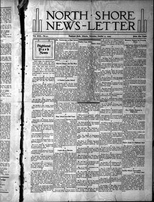 North Shore News-Letter (1907), 9 Oct 1909