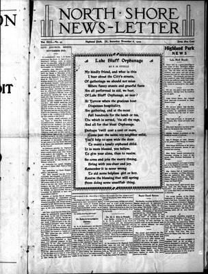 North Shore News-Letter (1907), 6 Nov 1909