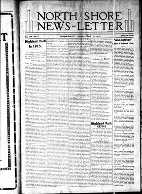 North Shore News-Letter (1907), 12 Mar 1910