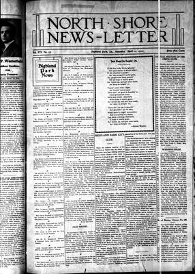 North Shore News-Letter (1907), 23 Apr 1910