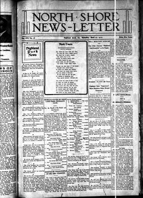 North Shore News-Letter (1907), 30 Apr 1910