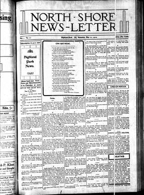 North Shore News-Letter (1907), 21 May 1910