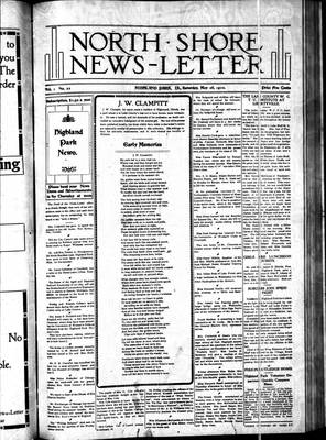 North Shore News-Letter (1907), 28 May 1910