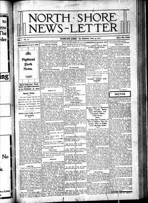 North Shore News-Letter (1907), 4 Jun 1910