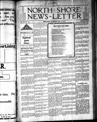 North Shore News-Letter (1907), 16 Jul 1910