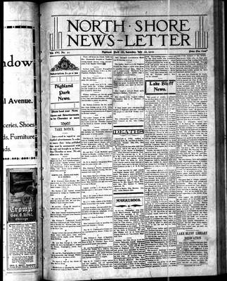 North Shore News-Letter (1907), 30 Jul 1910