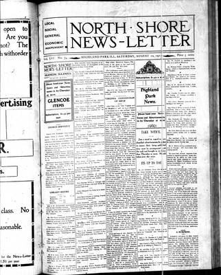 North Shore News-Letter (1907), 20 Aug 1910