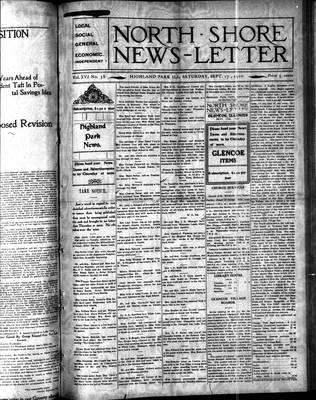 North Shore News-Letter (1907), 17 Sep 1910