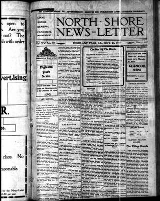 North Shore News-Letter (1907), 24 Sep 1910