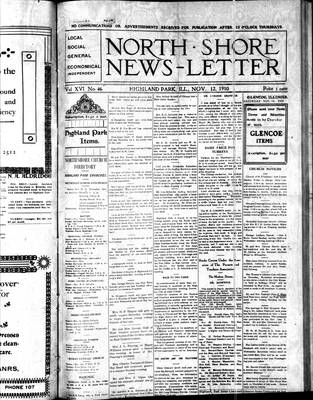 North Shore News-Letter (1907), 12 Nov 1910