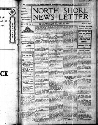 North Shore News-Letter (1907), 31 Dec 1910