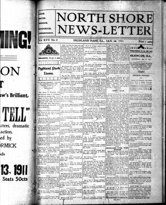 North Shore News-Letter (1907), 14 Jan 1911