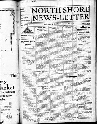 North Shore News-Letter (1907), 28 Jan 1911