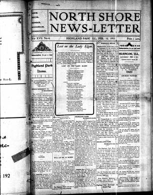 North Shore News-Letter (1907), 11 Feb 1911