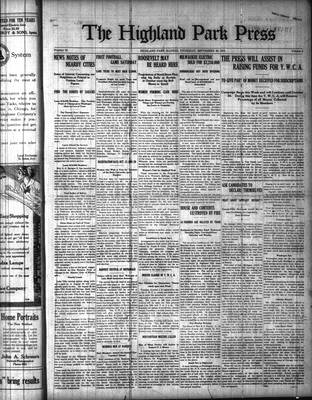 Highland Park Press (1912), 26 Sep 1912