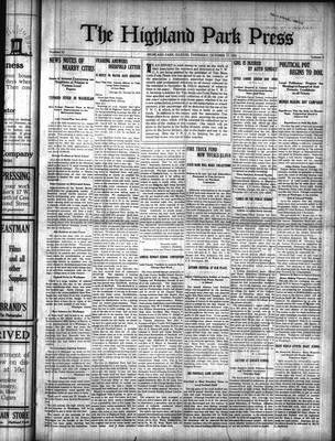 Highland Park Press (1912), 17 Oct 1912