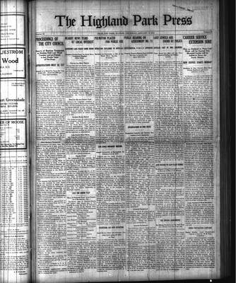 Highland Park Press (1912), 16 Jan 1913