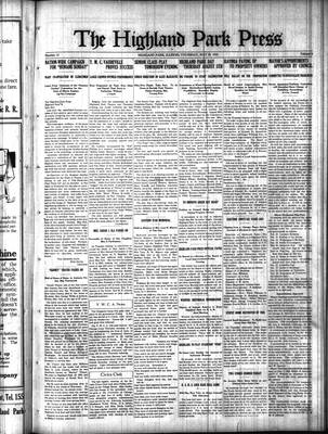 Highland Park Press (1912), 20 May 1915