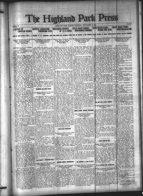 Highland Park Press (1912), 14 Sep 1916