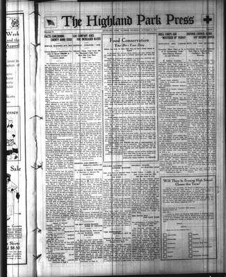 Highland Park Press (1912), 11 Oct 1917