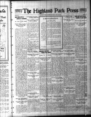 Highland Park Press (1912), 29 May 1918