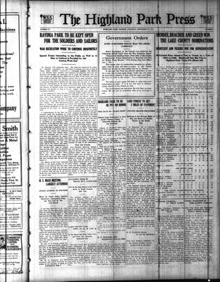 Highland Park Press (1912), 12 Sep 1918