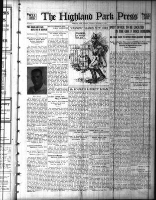 Highland Park Press (1912), 17 Oct 1918