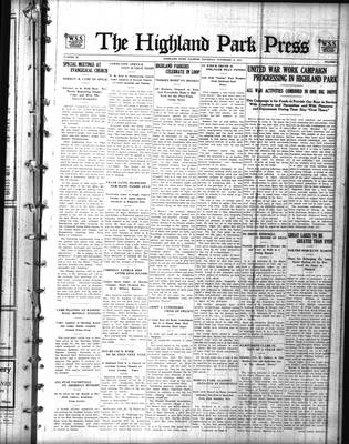 Highland Park Press (1912), 14 Nov 1918