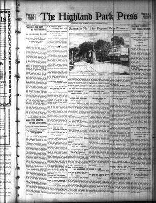 Highland Park Press (1912), 19 Dec 1918