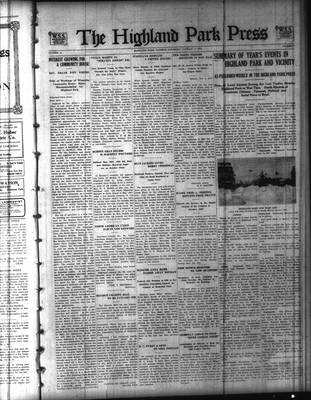 Highland Park Press (1912), 2 Jan 1919