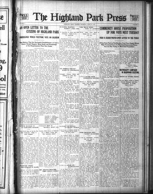 Highland Park Press (1912), 10 Apr 1919