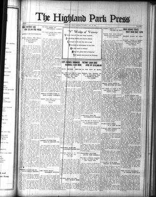 Highland Park Press (1912), 15 May 1919