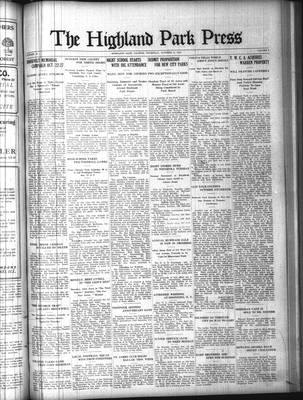 Highland Park Press (1912), 9 Oct 1919