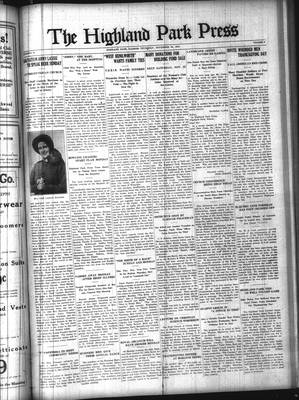 Highland Park Press (1912), 20 Nov 1919