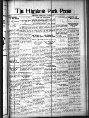 Highland Park Press (1912), 27 Nov 1919