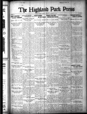 Highland Park Press (1912), 21 Oct 1920